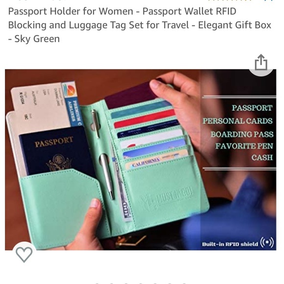 NEW, must n’ go passport wallet and luggage 🧳 tag - Picture 5 of 7